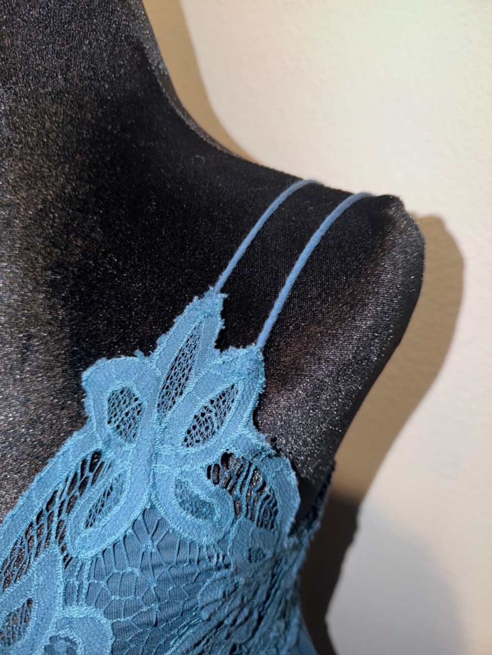 Free People Teal Lace Bodice Maxi Dress - Picture 3 of 5